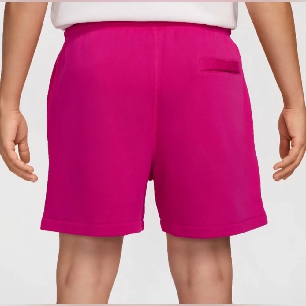 NWT Nike French Terry Sweat Shorts Fireberry‎ Pink Palm Trees HJ6879-615 Mens